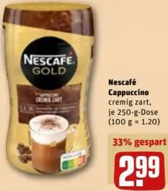 REWE DE Nescafé Cappuccino 250g tilbud