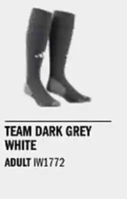 Sport Direct ADIDAS Adisock 24 Team dark grey white tilbud
