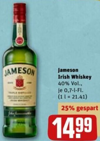 REWE DE Jameson Irish Whiskey tilbud