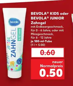 Kaufland BEVOLA® Kids oder BEVOLA® Junior Zahngel tilbud