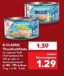 Kaufland K-CLASSIC Thunfischfilets tilbud