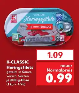 Kaufland K-CLASSIC Heringsfilets tilbud