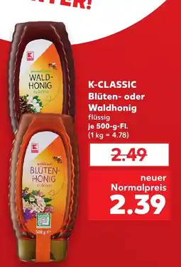 Kaufland K-CLASSIC Blüten- oder Waldhonig tilbud