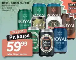 Fakta Tyskland Royal, Albani el. Faxe tilbud
