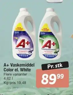 Fakta Tyskland A+ Vaskemiddel Color el. White tilbud