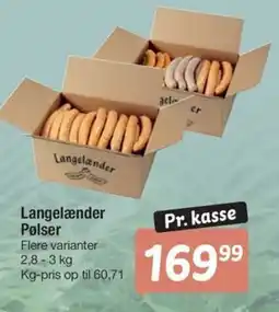 Fakta Tyskland Langelænder Pølser tilbud