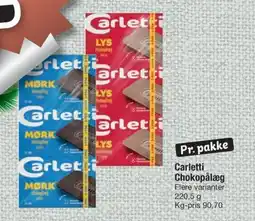 Fakta Tyskland Carletti Chokopålæg tilbud