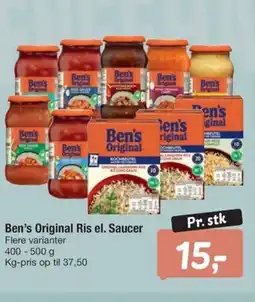 Fakta Tyskland Ben's Original Ris el. Saucer tilbud