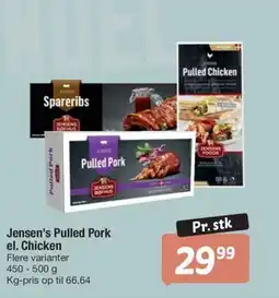 Fakta Tyskland Jensen's Pulled Pork el. Chicken tilbud