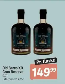 Fakta Tyskland OLD BARCO XO Gran Reserva tilbud