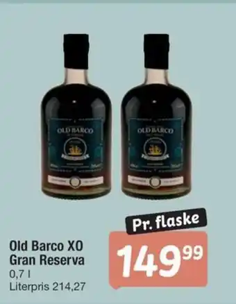 Fakta Tyskland OLD BARCO XO Gran Reserva tilbud