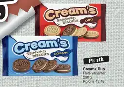 Fakta Tyskland Creams Duo tilbud