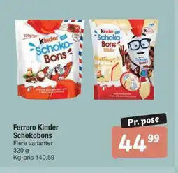 Fakta Tyskland Ferrero Kinder Schokobons tilbud