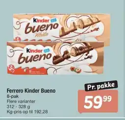 Fakta Tyskland Ferrero Kinder Bueno tilbud