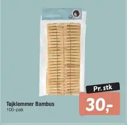 Fakta Tyskland Tøjklemmer Bambus tilbud