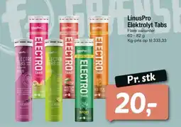 Fakta Tyskland LinusPro Elektrolyt Tabs tilbud
