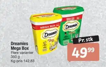 Fakta Tyskland Dreamies Mega Box tilbud