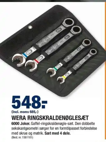 Stark WERA RINGSKRALDENØGLESÆT tilbud