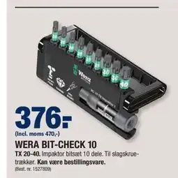 Stark WERA BIT-CHECK 10 tilbud