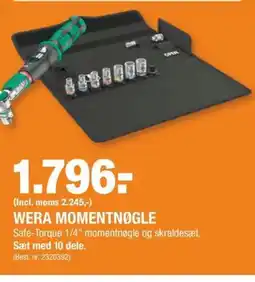 Stark WERA MOMENTNØGLE tilbud