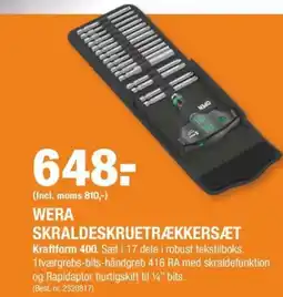 Stark WERA SKRALDESKRUETRÆKKERSÆT tilbud