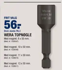 Stark WERA TOPNØGLE tilbud