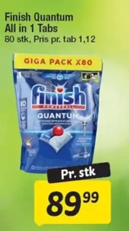 Fakta Tyskland Finish Quantum All in 1 Tabs tilbud
