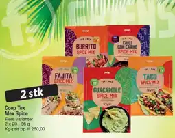 Fakta Tyskland Coop Tex Mex Spice tilbud