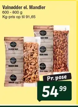 Fakta Tyskland Valnødder el. Mandler tilbud