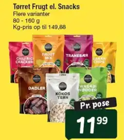 Fakta Tyskland Tørret Frugt el. Snacks tilbud