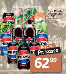Fakta Tyskland Pepsi, Mirinda, Mountain Dew el. 7 UP tilbud