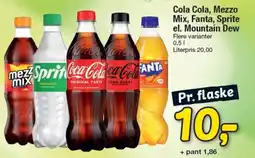 Fakta Tyskland Cola Cola, Mezzo Mix, Fanta, Sprite el. Mountain Dew tilbud