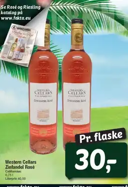 Fakta Tyskland Western Cellars Zinfandel Rosé tilbud