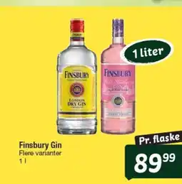 Fakta Tyskland Finsbury Gin Flere varianter tilbud