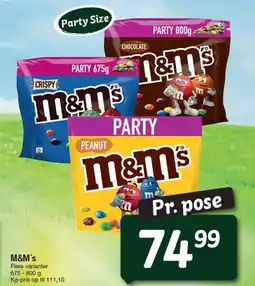 Fakta Tyskland M&M's tilbud