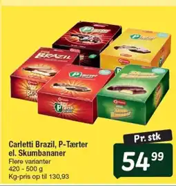 Fakta Tyskland Carletti Brazil, P-Tærter el. Skumbananer tilbud