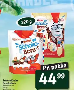 Fakta Tyskland Ferrero Kinder Schokobons Flere varianter tilbud