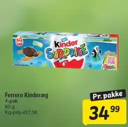 Fakta Tyskland Ferrero Kinderæg 4-pak tilbud