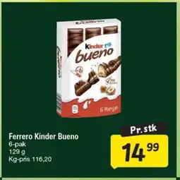 Fakta Tyskland Ferrero Kinder Bueno tilbud