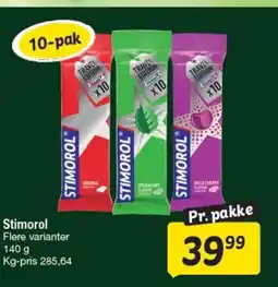 Fakta Tyskland Stimorol tilbud