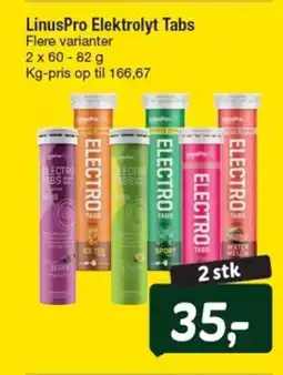 Fakta Tyskland LinusPro Elektrolyt Tabs tilbud