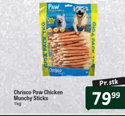 Fakta Tyskland Chrisco Paw Chicken Munchy Sticks tilbud