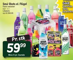 Fakta Tyskland Små Shots el. Flügel tilbud