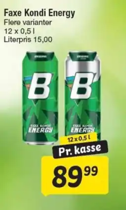 Fakta Tyskland Faxe Kondi Energy Flere varianter tilbud
