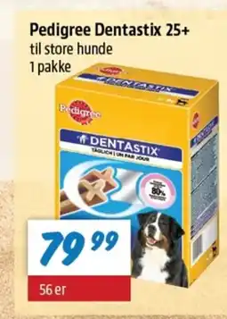 zur Krone Pedigree Dentastix 25+ til store hunde 1 pakke tilbud