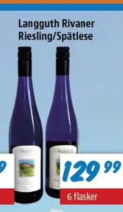 zur Krone Langguth Rivaner Riesling/Spätlese tilbud