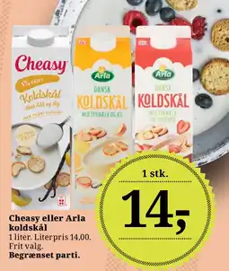 LokalBrugsen Cheasy eller Arla koldskål tilbud