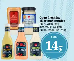 LokalBrugsen Coop dressing eller mayonnaise tilbud
