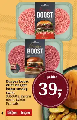 LokalBrugsen Burger boost eller burger boost smoky tilbud