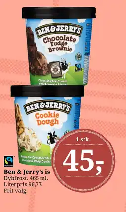 LokalBrugsen Ben & Jerry's is Dybfrost. tilbud